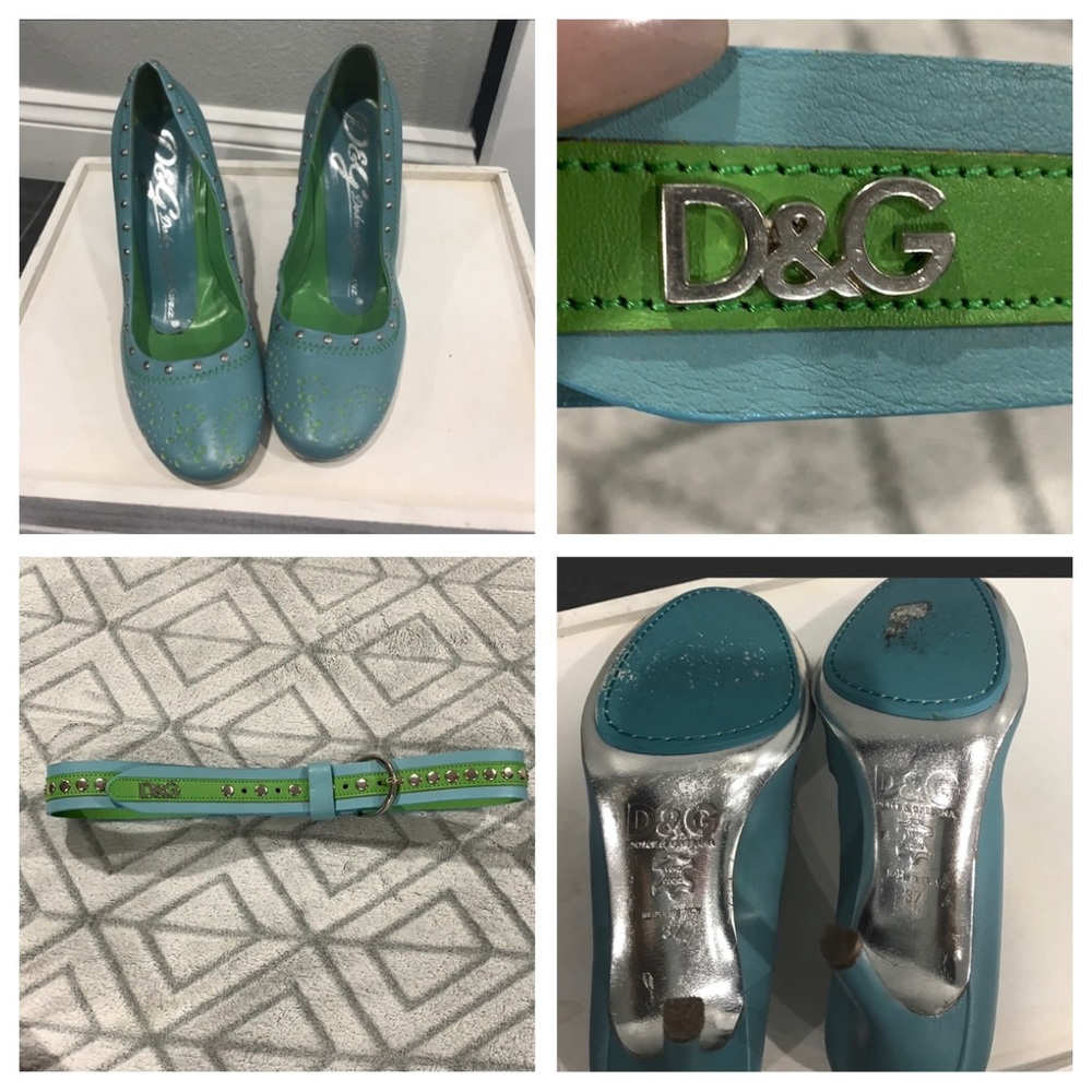 💙💚AUTHENTIC D&G BELT & SHOES💙💚